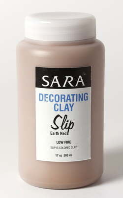 Sara Decorative Clay Slip Low Fire - Earth  Red