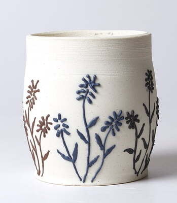Sara Decorative Clay Slip Blue Sara Decorative Clay Slip Blue