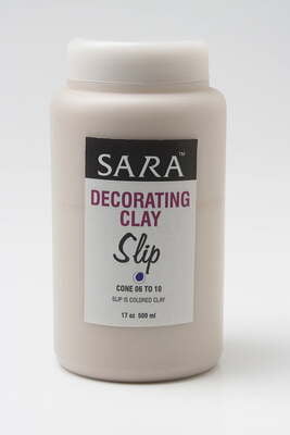 Sara Decorative Clay Slip Blue Sara Decorative Clay Slip Blue