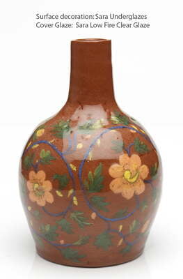 Sara Underglaze  Orange