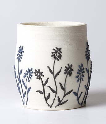 Sara Decorative Clay Slip Blue Sara Decorative Clay Slip Blue