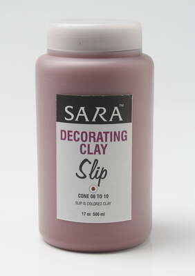 Sara Decorative Clay  Slip Red Brown