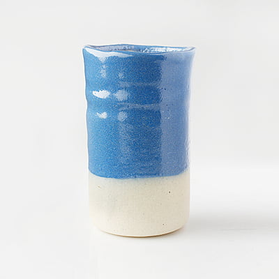 Sara Mid Fire Textured Cerulean Blue A17