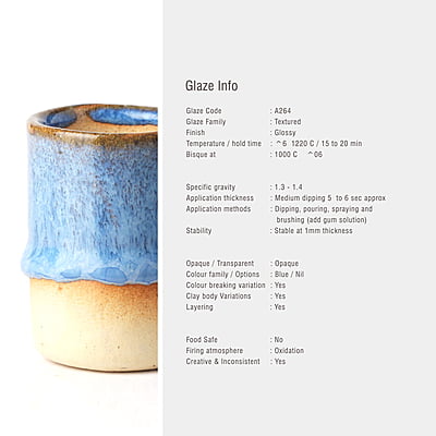 Sara Mid Fire Textured Cerulean Blue A264 Sara Mid Fire Textured Cerulean Blue A264