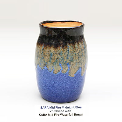 Sara Textured Mid Fire Midnight Blue A28