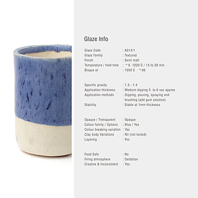 Sara Mid Fire Textured Blue A314/1