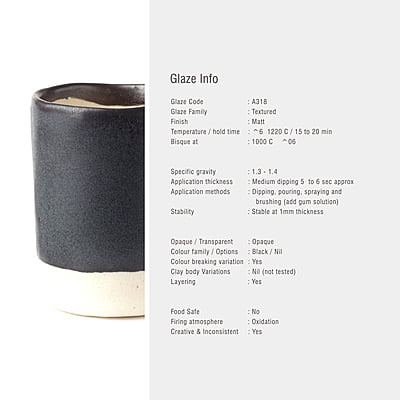 Sara Mid Fire Matt Charcoal Black A318 Sara Mid Fire Matt Charcoal Black A318