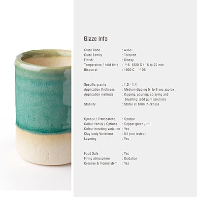 Sara Mid Fire Transparent Waterfall Turquoise A368