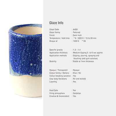 Sara Mid Fire Matt Textured Berry Blue A459 Sara Mid Fire Matt Textured Berry Blue A459