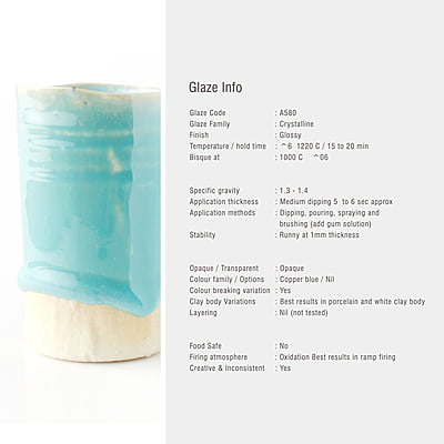 Sara Mid Fire Opaque Sky Blue A580 Sara Mid Fire Opaque Sky Blue A580