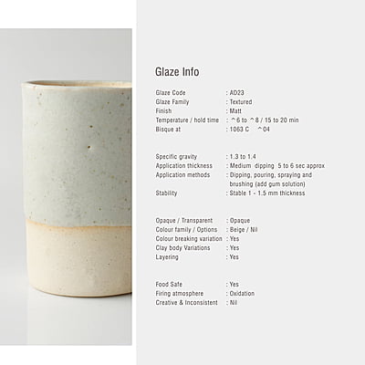 Sara Versatile Matt White Frost AD23