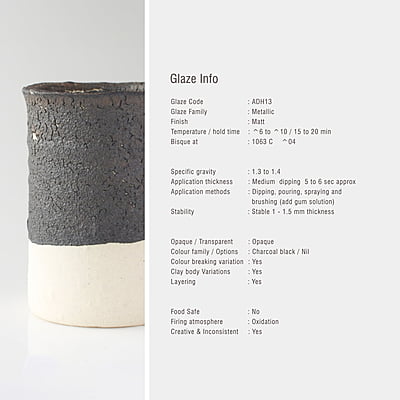Sara Versatile Metallic Black Rock ADH13 Sara Versatile Metallic Black Rock ADH13