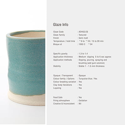 Sara Versatile Matt Textured Aqua ADH52/23 Sara Versatile Matt Textured Aqua ADH52/23