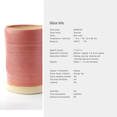 Sara Versatile Matt Textured Salmon ADH52/24