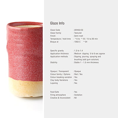 Sara Versatile Matt Textured Red ADH52/33 Sara Versatile Matt Textured Red ADH52/33