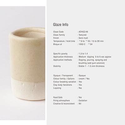 Sara Versatile Matt Textured Cream ADH52/46 Sara Versatile Matt Textured Cream ADH52/46