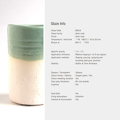 Sara Low Fire Semi Matt Pastel Spring B05/8 Sara Low Fire Semi Matt Pastel Spring B05/8