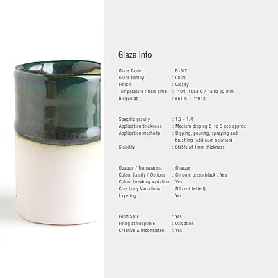 Sara Low Fire Chun Pine Green B15/2 Sara Low Fire Chun Pine Green B15/2