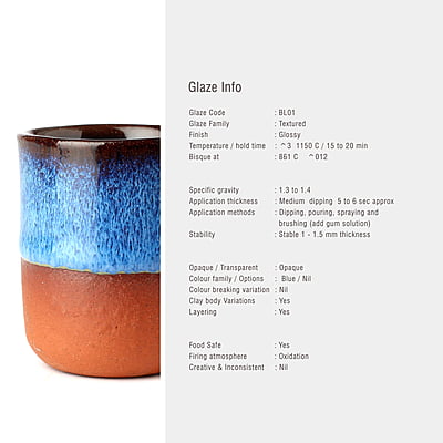 Sara Low Fire Textured Steel Blue BL01 Sara Low Fire Textured Steel Blue BL01