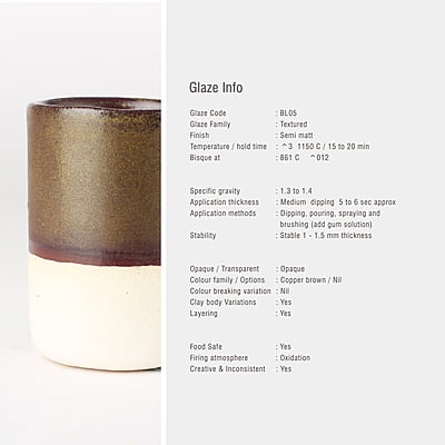 Sara Low Fire Tenmoku Tea Dust BL05