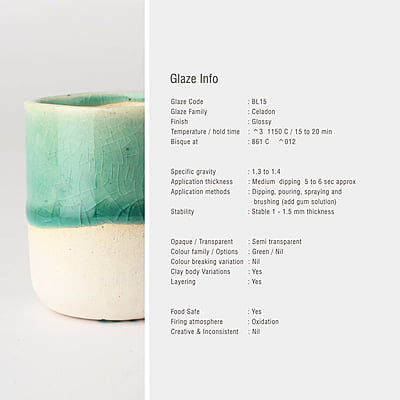 Sara Low Fire Celadon BL15