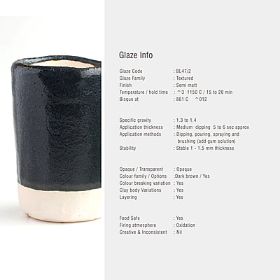 Sara Low Fire Textured Black BL47 /2