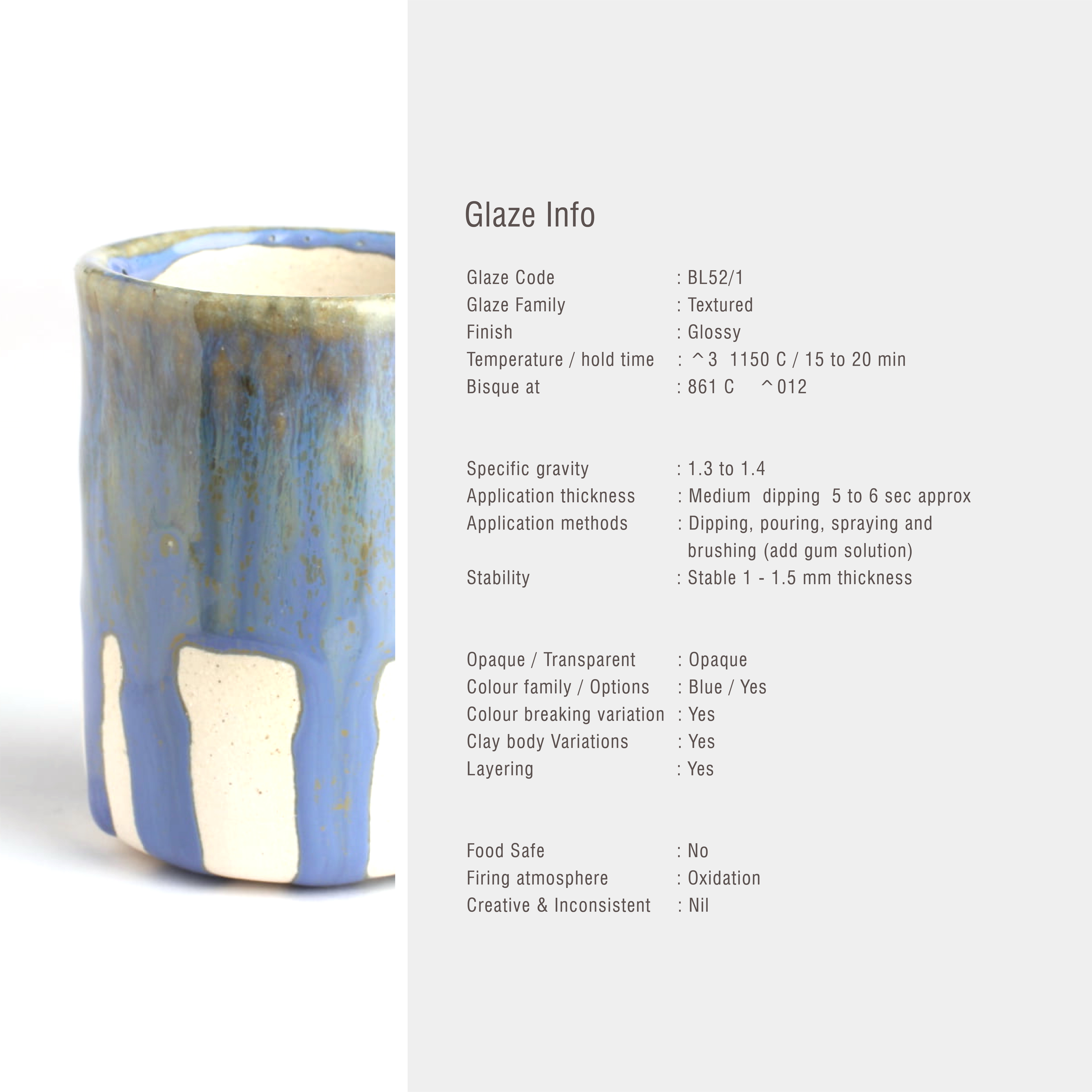 Sara Low Fire Textured BL52/1