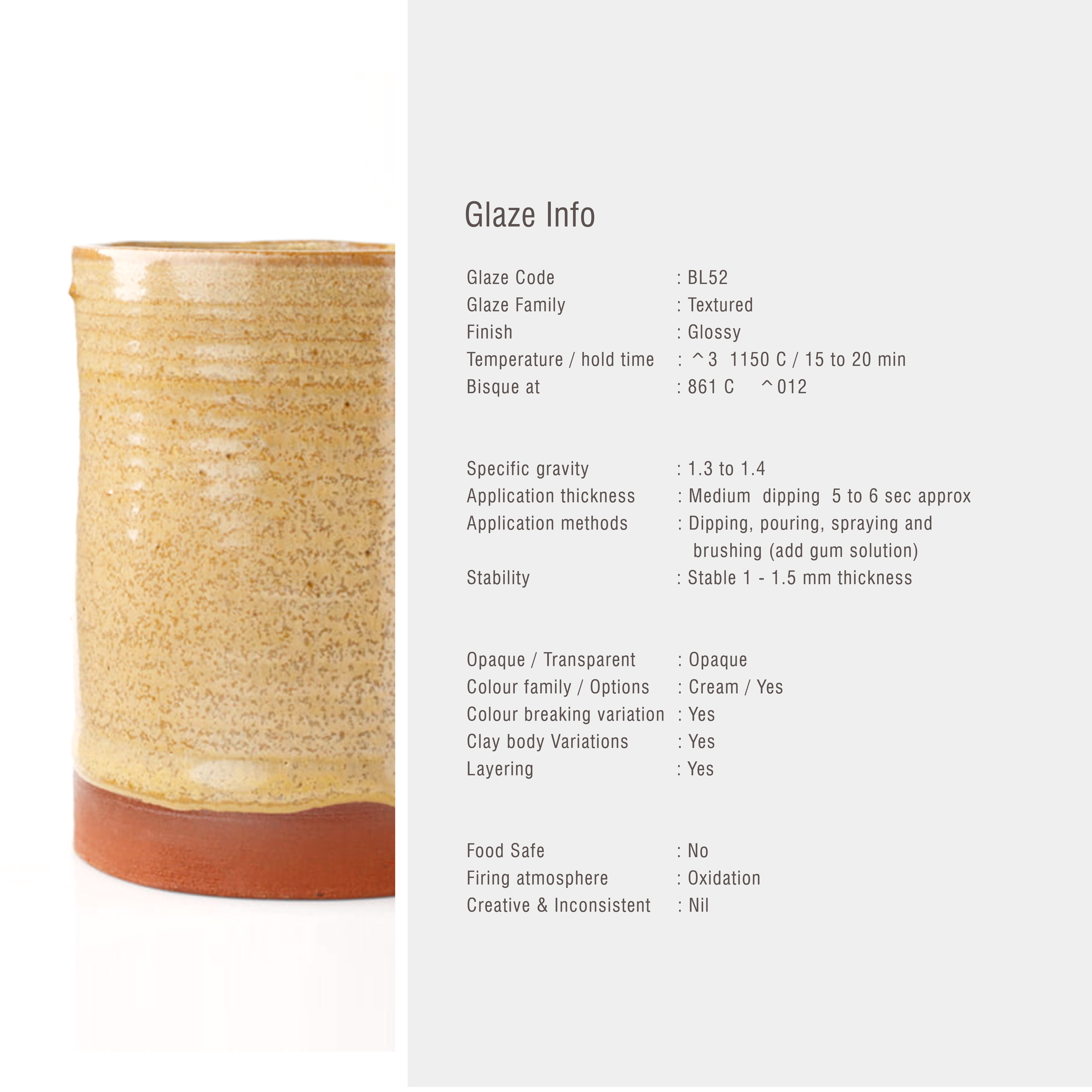Sara Low Fire Textured Creamy Caramel BL52 Sara Low Fire Textured Creamy Caramel BL52