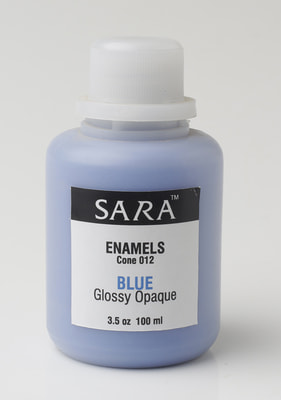 Sara Enamels Clear Blue Matte