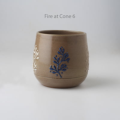 Sara Decorative Clay Slip Blue Sara Decorative Clay Slip Blue