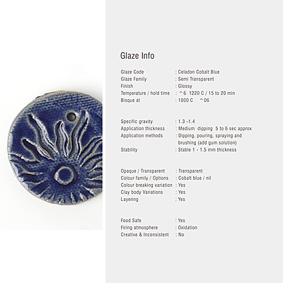 Sara Mid Fire Celadon Cobalt Blue Sara Mid Fire Celadon Cobalt Blue