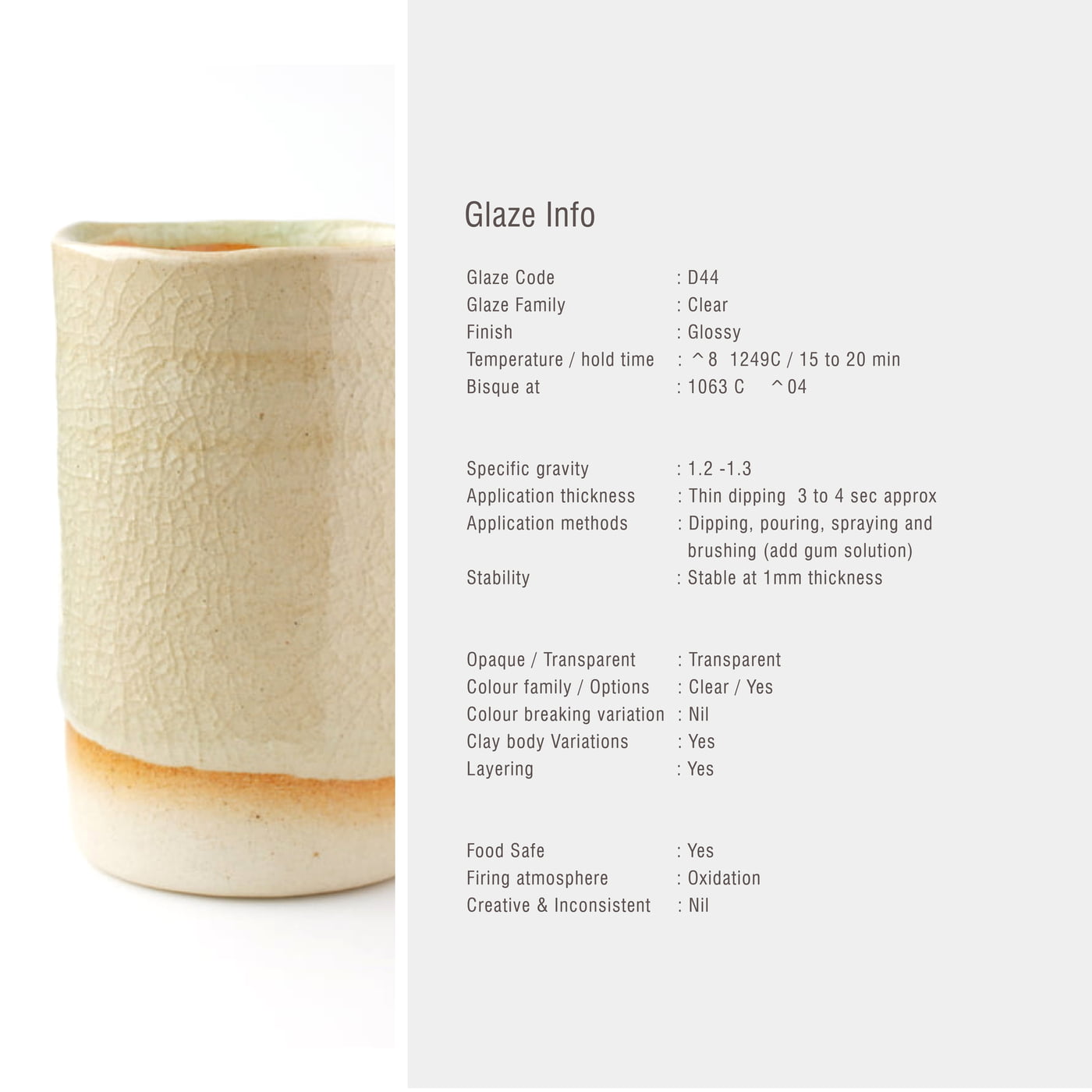 Sara High Fire Crackle Clear D44 Sara High Fire Crackle Clear D44