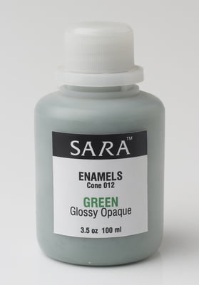 Sara Enamels Opaque green