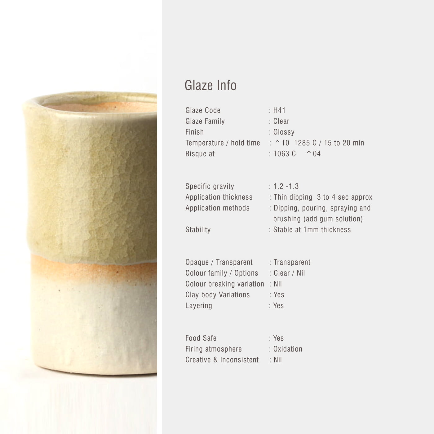 Sara High Fire Celadon H41 Sara High Fire Celadon H41