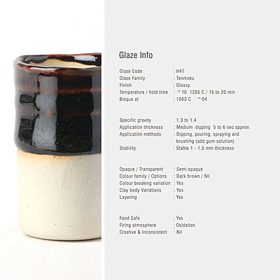 Sara High Fire Tenmoku Brown H47 Sara High Fire Tenmoku Brown H47