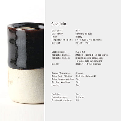 Sara High Fire Tenmoku Tea Dust H57