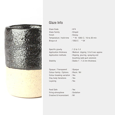 Sara High Fire Oil Spot H74 Sara High Fire Oil Spot H74