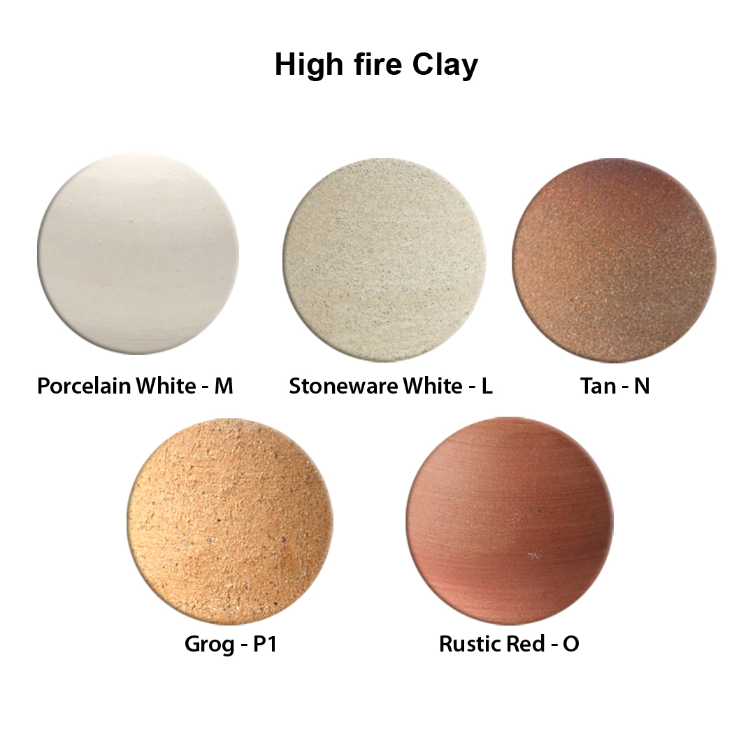 Sara High Fire Clay 1kg Trial Pack - 5 clays