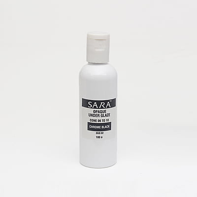 Sara Opaque Underglaze Chrome Black OUG02 Sara Opaque Underglaze Chrome Black OUG02
