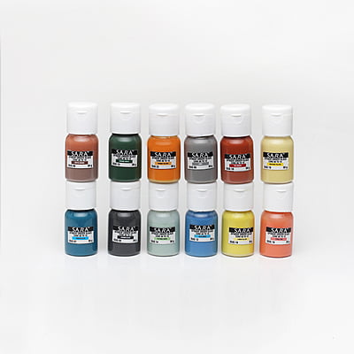 Combo Small 2: Sara Opaque Underglazes - Pack of 12 Colours (30gm)