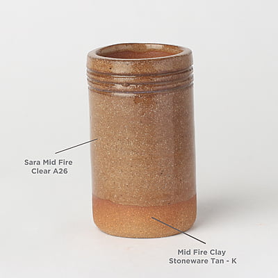 Sara Clay Mid Fire Stoneware Tan - K Sara Clay Mid Fire Stoneware Tan - K
