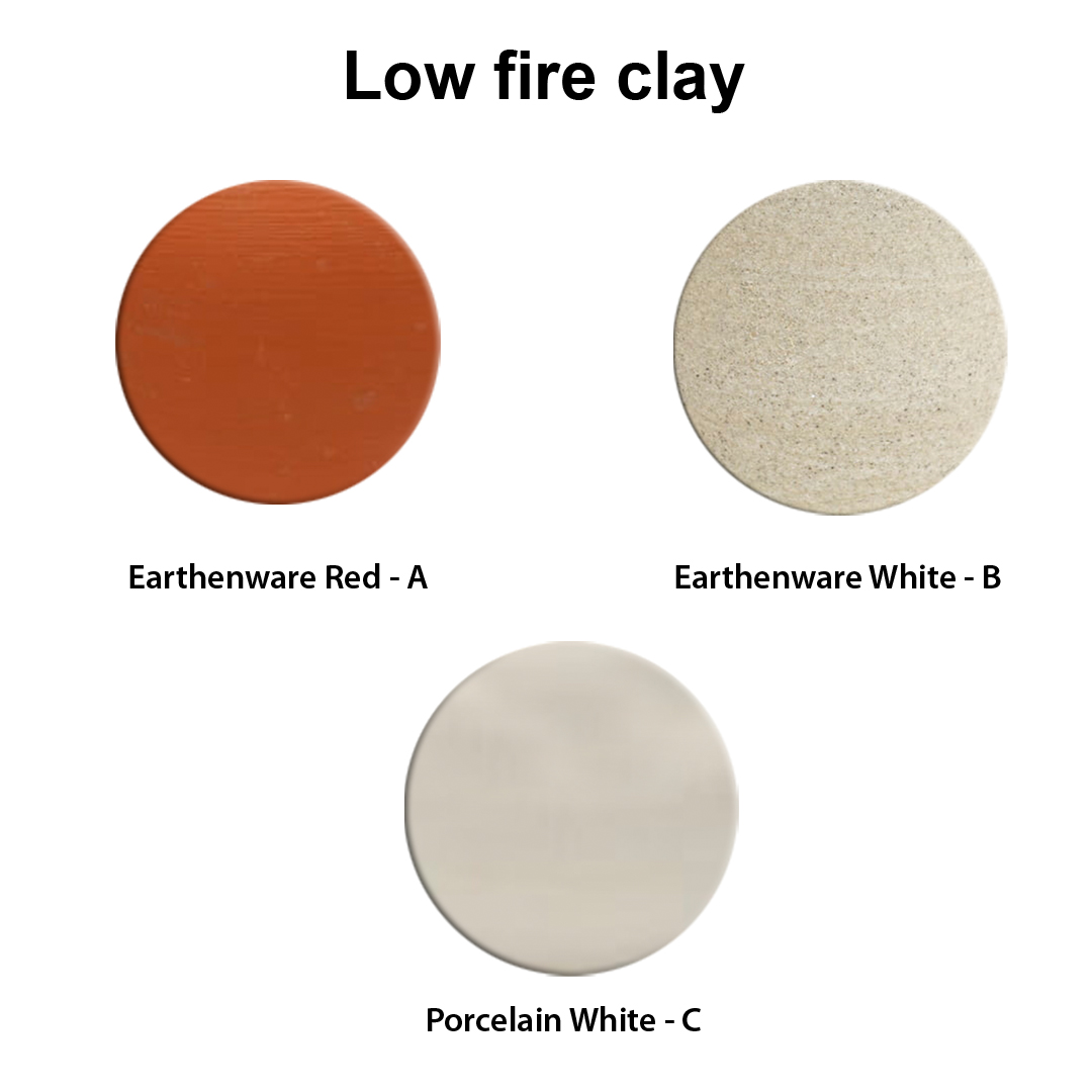 Sara Low Fire Clay 1kg Trial Pack - 3 clays