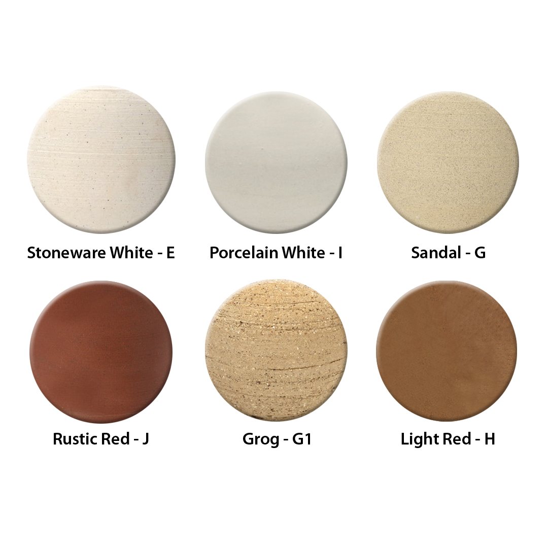 Sara Mid Fire Clay 1kg Trial Pack - 6 clays