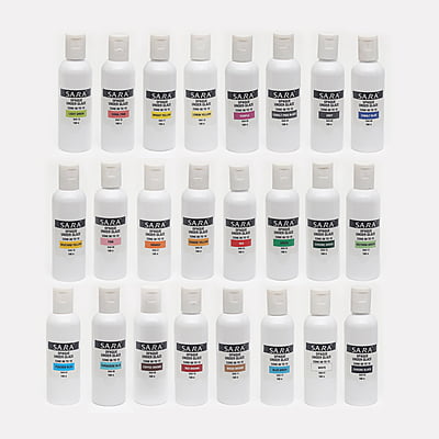 Combo Big 3: Sara Opaque Underglazes - Pack of 24 Colours (100gm)