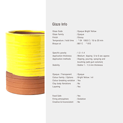 Sara Low Fire Opaque Bright Yellow