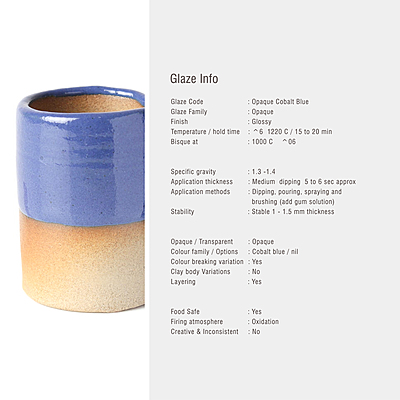 Sara Mid Fire Opaque Cobalt Blue