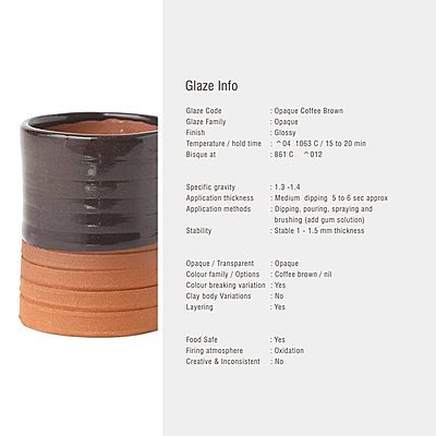Sara Low Fire Opaque Coffee Brown Sara Low Fire Opaque Coffee Brown