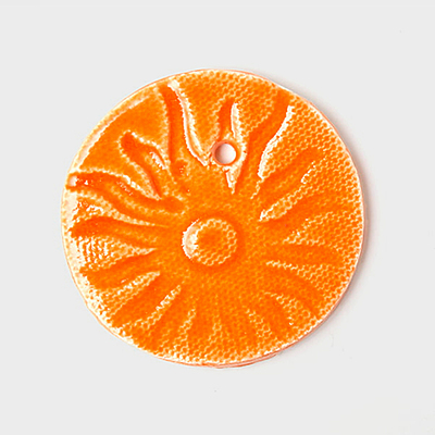 Sara Low Fire Celadon Orange