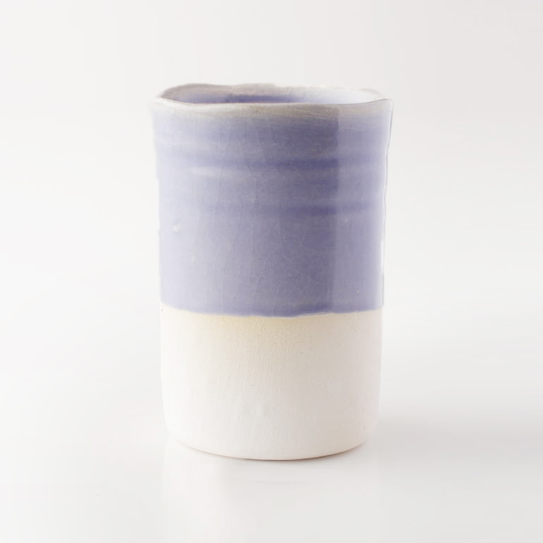 Sara Low Fire Celadon Purple B38