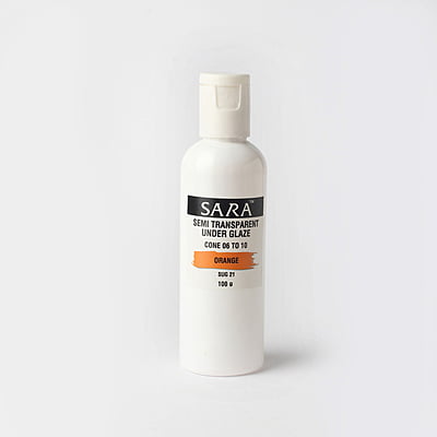 Sara Semi Transparent Underglaze Orange SUG21